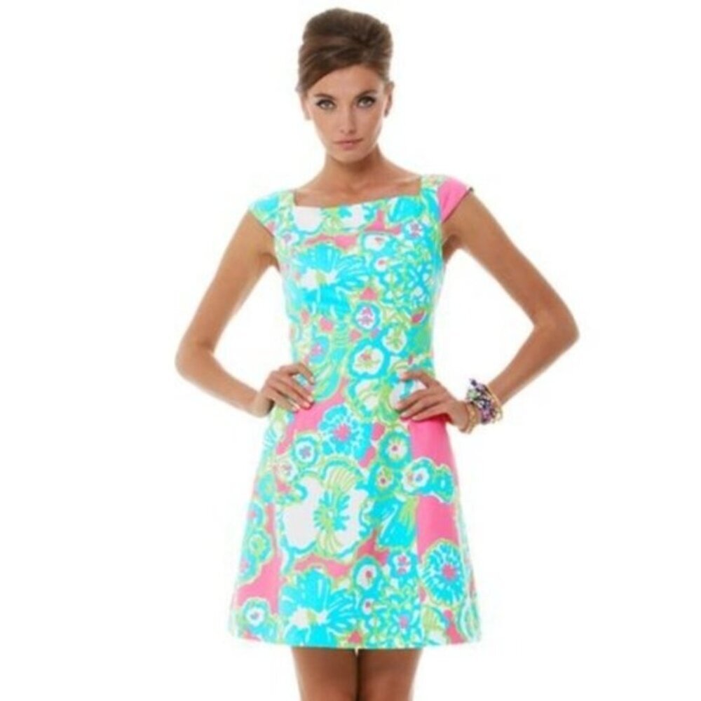 Lilly Pulitzer York Dress Pink a Delicacy Size 2